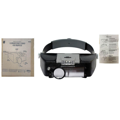 MAGNIFIER HEAD VISOR MULTI POWER LOUPE 4.5X 2LENSES 1.9X