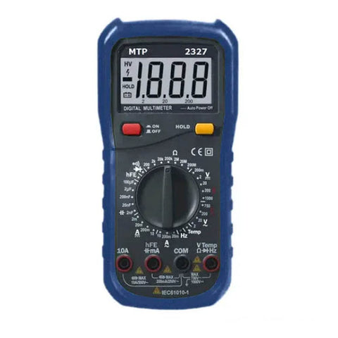 MULTIMETER DIGITAL 10A W/BASIC TEMP RES AMP DIODE VOLT HERTZ