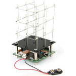 LED CUBE 3D W/27LEDS USB POWERED RED