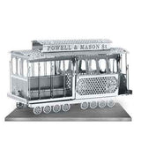 SAN FRANCISCO CABLE CAR METAL EARTH 3D LASER CUT MODEL