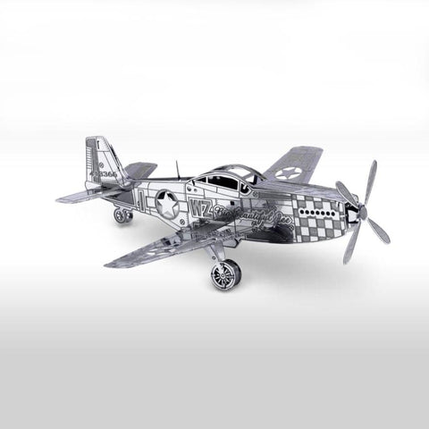 MUSTANG P-51 {{METAL EARTH 3D LASER CUT MODEL