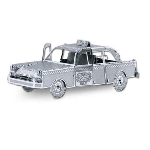 CHECKER CAB TAXI METAL EARTH 3D LASER CUT MODEL