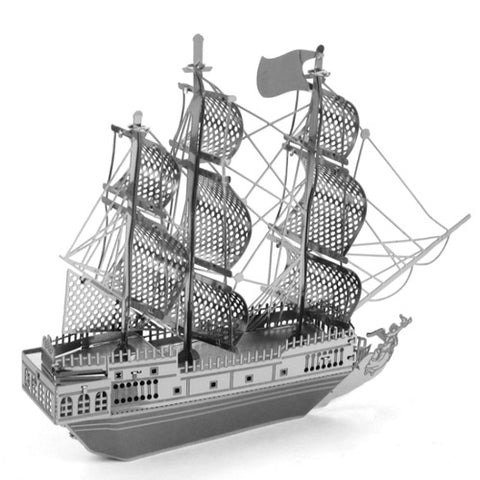 PIRATE SHIP-BLACK PEARL METAL EARTH 3D LASER CUT MODEL