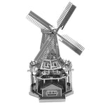 WINDMILL METAL EARTH 3D LASER CUT MODEL