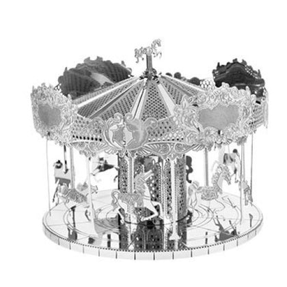 MERRY GO ROUND-METAL EARTH 3D LASER CUT TWO SHEET MODEL KIT