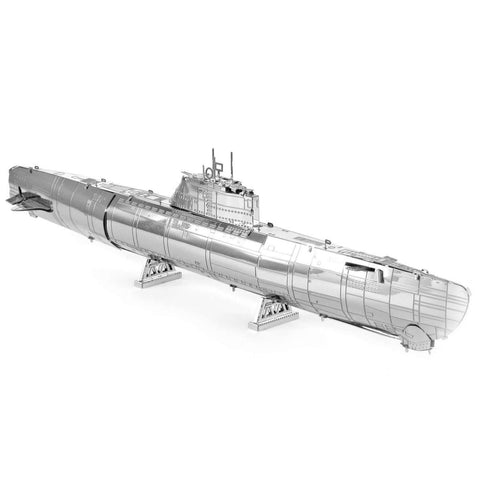 GERMAN U-BOAT TYPE XXI TWO SHEET 3D METAL MODEL KITS