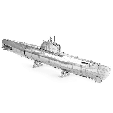 GERMAN U-BOAT TYPE XXI TWO SHEET 3D METAL MODEL KITS