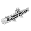 GERMAN U-BOAT TYPE XXI TWO SHEET 3D METAL MODEL KITS