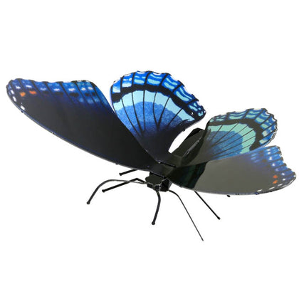 BUTTERFLY RED SPOTTED PURPLE METAL EARTH 3D LASER CUT MODEL