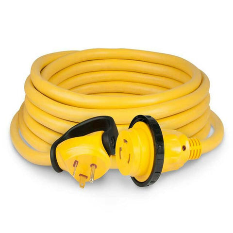 RV CORDSET 3C/10AWG MARINE 25FT YELLOW STW 30 AMP 125V INPUT