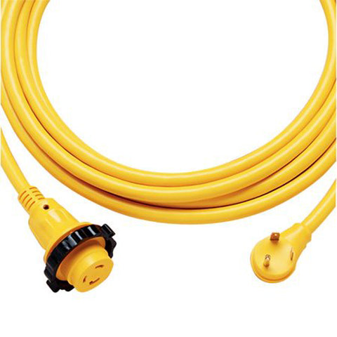 RV CORDSET 3C/10AWG MARINE 30FT YELLOW STW 30 AMP 125V INPUT