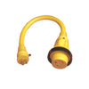 RV MARINE ADAPTER FEMALE 30A TO MALE 15A 125V PIGTAIL