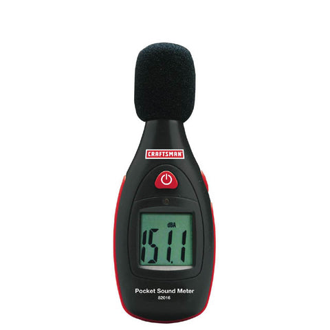 SOUND LEVEL METER DIGITAL POCKET SIZE 40-130DB REQUIRES 9V BATT