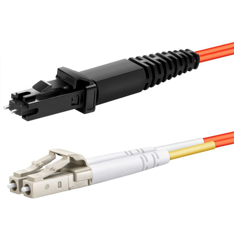 FIBER OPTIC PATCH CORD LC-MTRJ 31M DUPLEX MM 62.6/125UM ORG