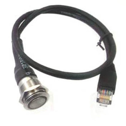 CAT5E SNAGLESS CABLE 1.5FT WITH PUSH SWITCH
