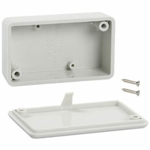 PROJECT BOX 2.3X1.4X.8IN PLAS GREY