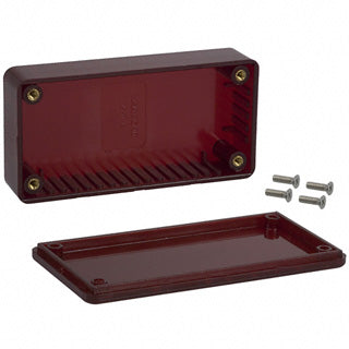 PROJECT BOX 3.9X2X1IN PLAS RED {{