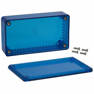 PROJECT BOX 4.4X2.4X1.2IN PLAS BLUE{{