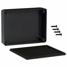 PROJECT BOX 4.7X3.7X1.3IN PLAS BLACK{{