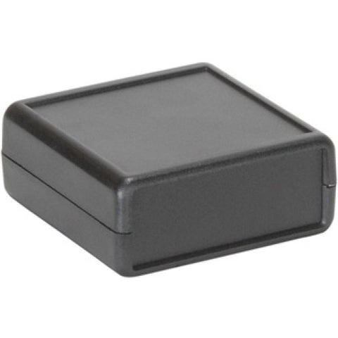PROJECT BOX 2.2X2.4X1IN PLAS BLK WITH PANEL