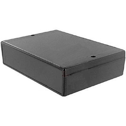 PROJECT BOX 5.9X4.1X1.5IN PLAS BLACK WITH PANEL