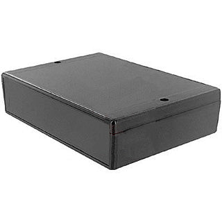 PROJECT BOX 5.9X4.1X1.5IN PLAS BLACK WITH PANEL