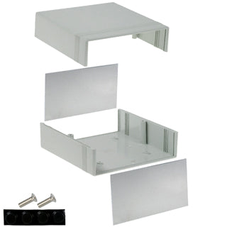 PROJECT BOX 6.3X6.3X3.4IN PLAS GREY{{
