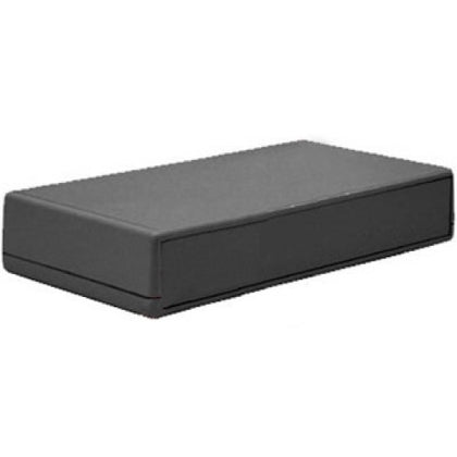 PROJECT BOX 8X4.2X1.5IN PLAS BLK WITH PANEL