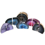 AGATE SLAB ON STAND ASSORTED COLOURS