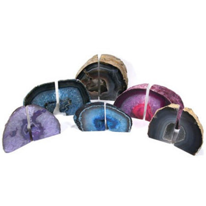 AGATE SLAB ON STAND ASSORTED COLOURS