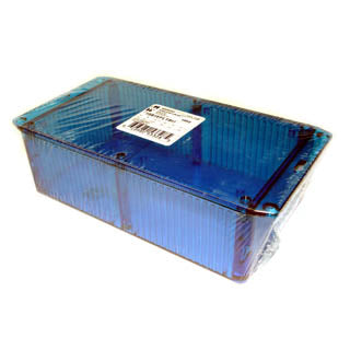 PROJECT BOX 7.5X4.45X2.2IN PLAS BLUE WITH FLANGED LID