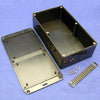 PROJECT BOX 7.5X4.3X2.4IN PLAS BLACK WITH FLANGED BASE{{