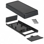 PROJECT BOX 5.5X2.6X1.1IN PLAS BLACK W/BATTERY COMPARTMENT