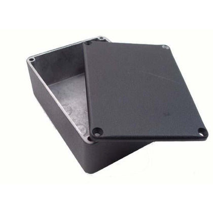 PROJECT BOX 4.4X2.4X1.2IN DIECAST ALUMINUM BLACK