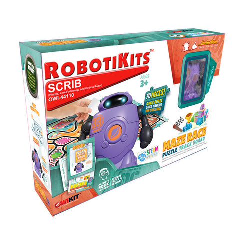 SCRIB PUZZLE LINE FOLLOWING {{AND CODING ROBOT