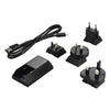 USB WALL CHARGER 5VDC 1A IP:100-240VAC ASSORTED PLUG
