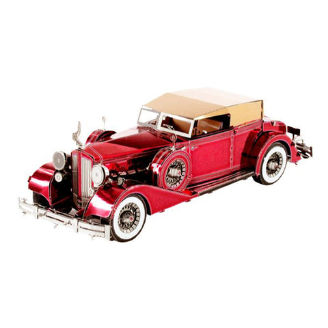 1934 PACKARD TWELVE CONVERTIBLE METAL EARTH 2-SHEET MODEL