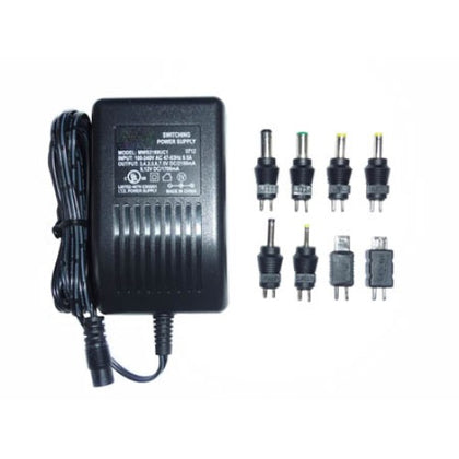 PSU SW 3-7.5VDC 2.1A 9-12VDC 1.7A IP:100-240VAC(8 DC PLUGS)