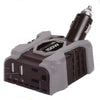 INVERTER DC/AC 100W 12VDC-115VAC AC OUTLET AND DUAL USB PORTS