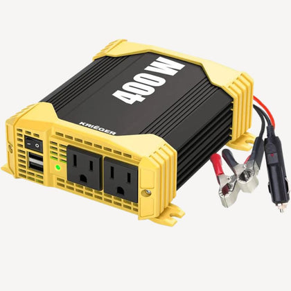 INVERTER DC/AC 400WATTS DUAL O/P 110VAC TO 12VDC 2.4A USB PORTS