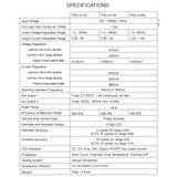 PSU SW 1-36VDC@0.25-3A BENCHTOP 3.3/5V@1.8A 12V@0.8A DIGITAL