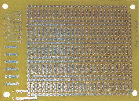 PCB ETCHED SS 2.75INX3.75IN 3 CONNECTED PADS WITH POWEE BUS