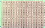 PCB ETCHED SS 6X4IN 5 CONNECTED PADS WITH POWER BUS