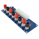 ATX PSU ADAPTER BOARD W/BINDING POST OUTPUTS 12V 5V 3.3V GROUND