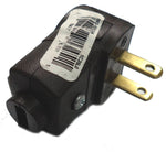 AC PLUG 2POS 15A 125V RA PLASTIC BROWN