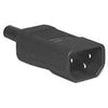 AC PLUG 3POS 10A 250V IL PLAS BL C14 CONNECTOR