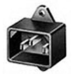 AC PLUG 3POS 10A 250V W/FLANGE PCMT PLAS{{