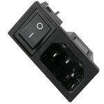 AC PLUG 3POS 10A 250V W/SWITCH QT CHMT
