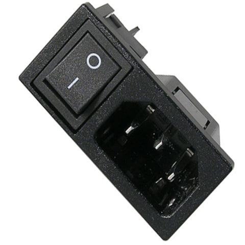 AC PLUG 3POS 10A 250V W/SWITCH QT CHMT
