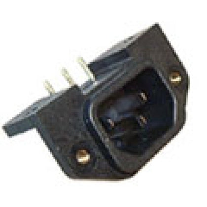 AC PLUG 3POS 15A 250V PLAS BLK